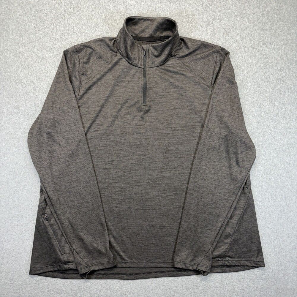 REI Co-Op 1/4 Zip Pullover Women’s XXL Gray Lightweight Athletic Thumbholes